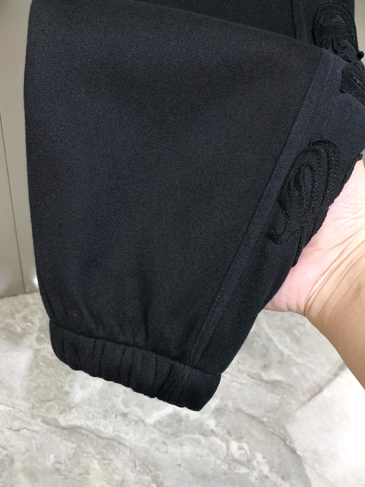 Chrome Hearts Male Sports Pants Cotton Black Fleece Lined M-l-xl