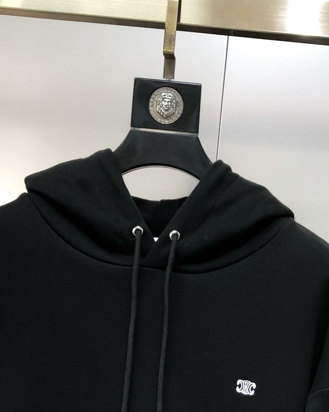 Celine Male Hoodie Cotton Black Hooded S-l-xl