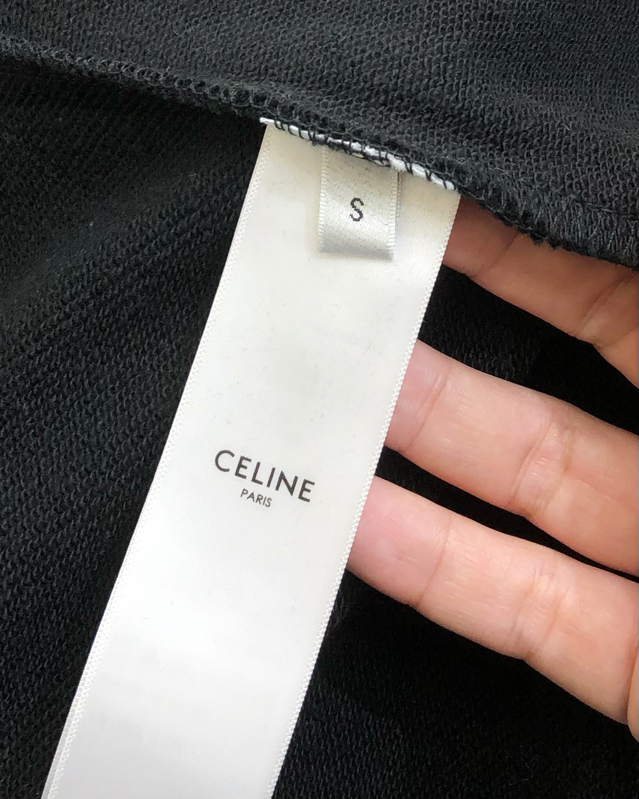 Celine Male Hoodie Cotton Black Hooded S-l-xl