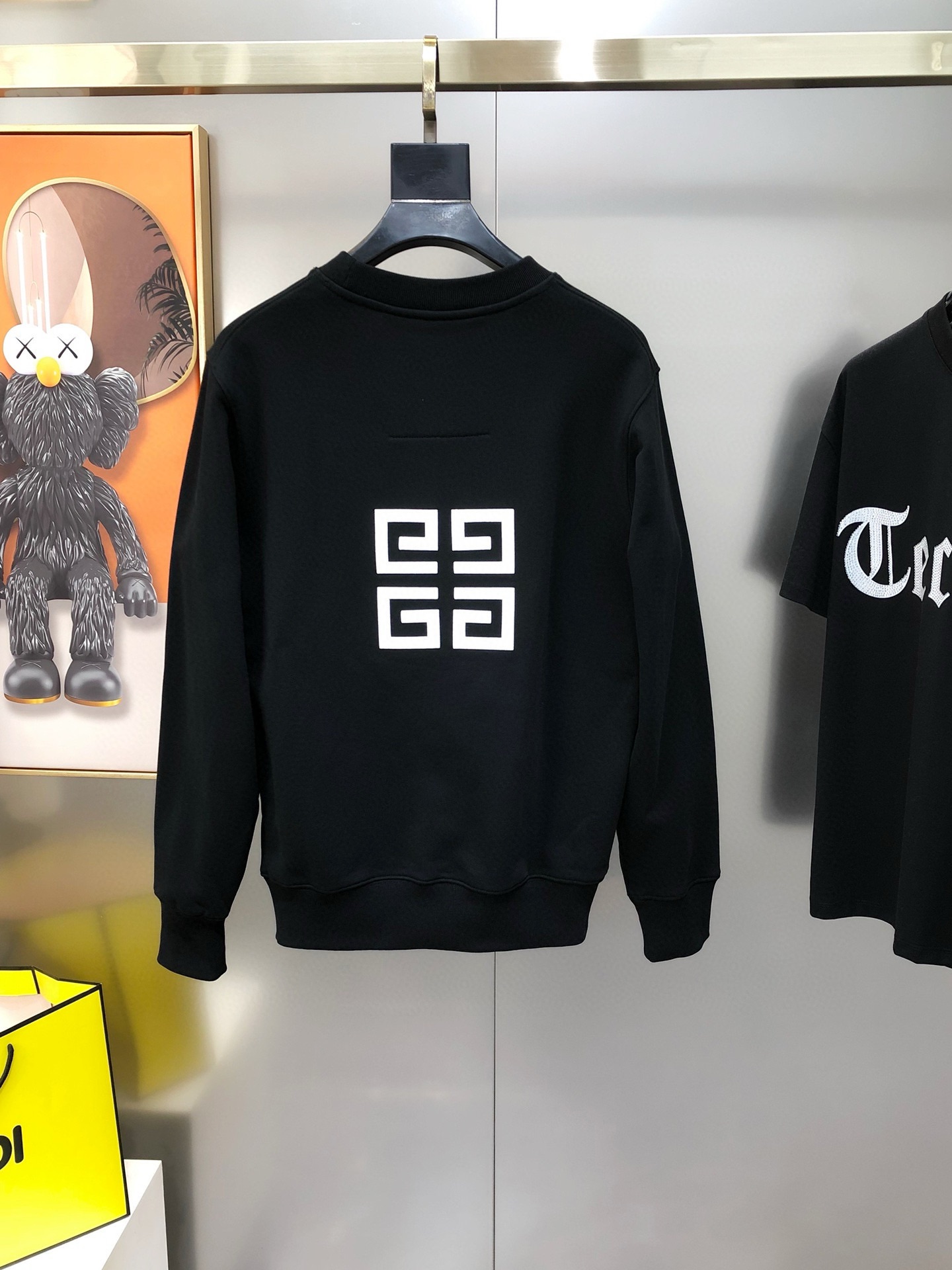 Givenchy Male Hoodie Cotton Black Loose Fit S-l-xl