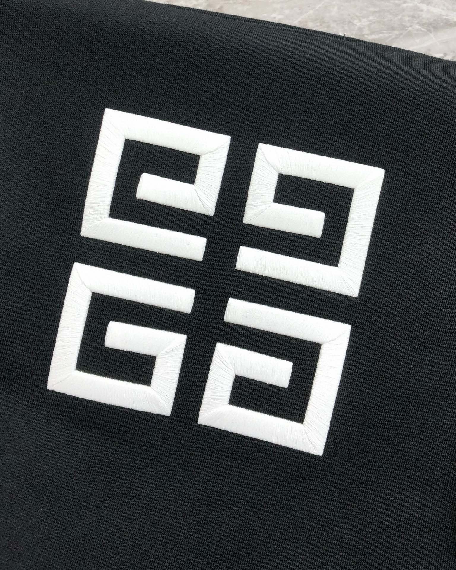 Givenchy Male Hoodie Cotton Black Loose Fit S-l-xl