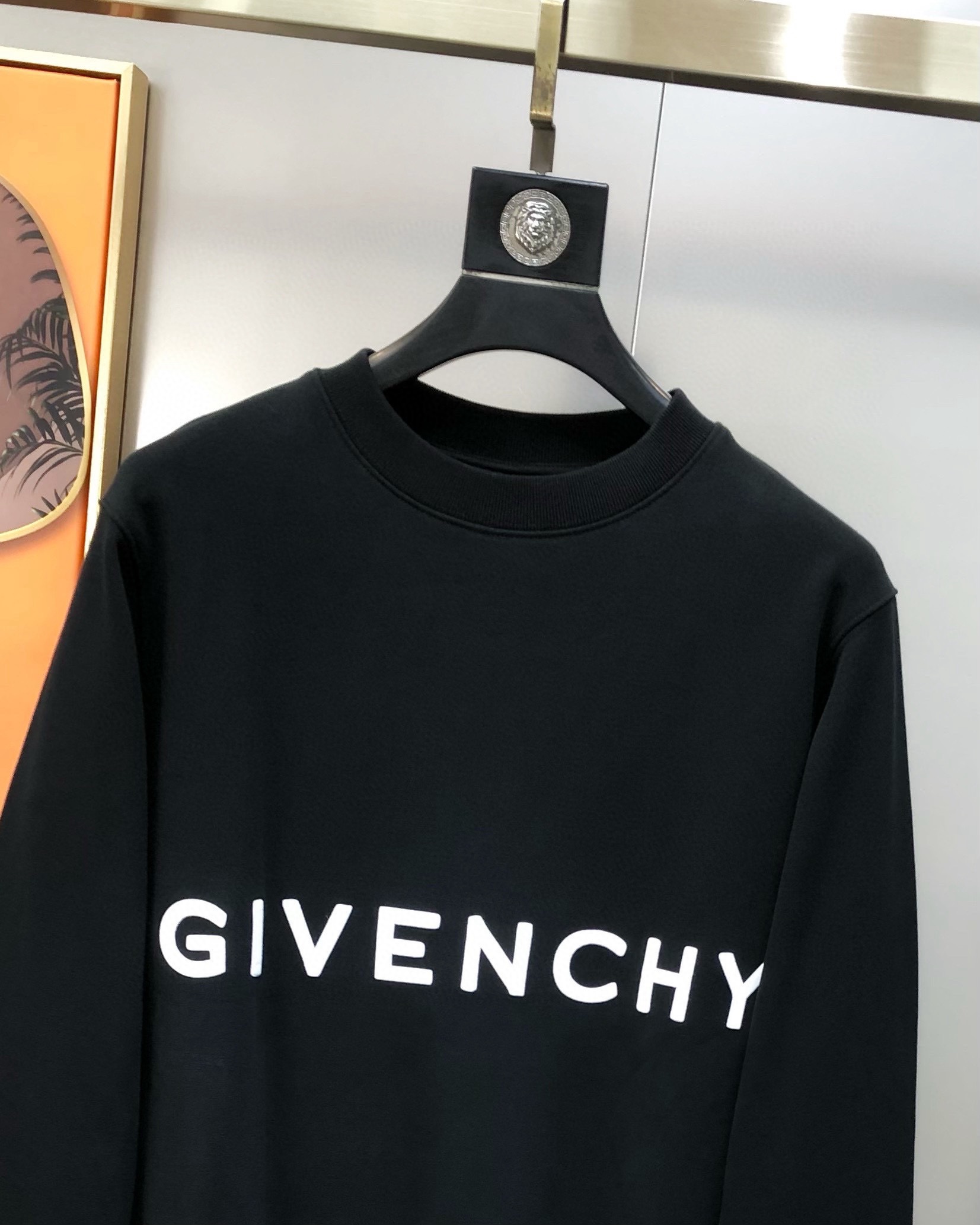 Givenchy Male Hoodie Cotton Black Loose Fit S-l-xl