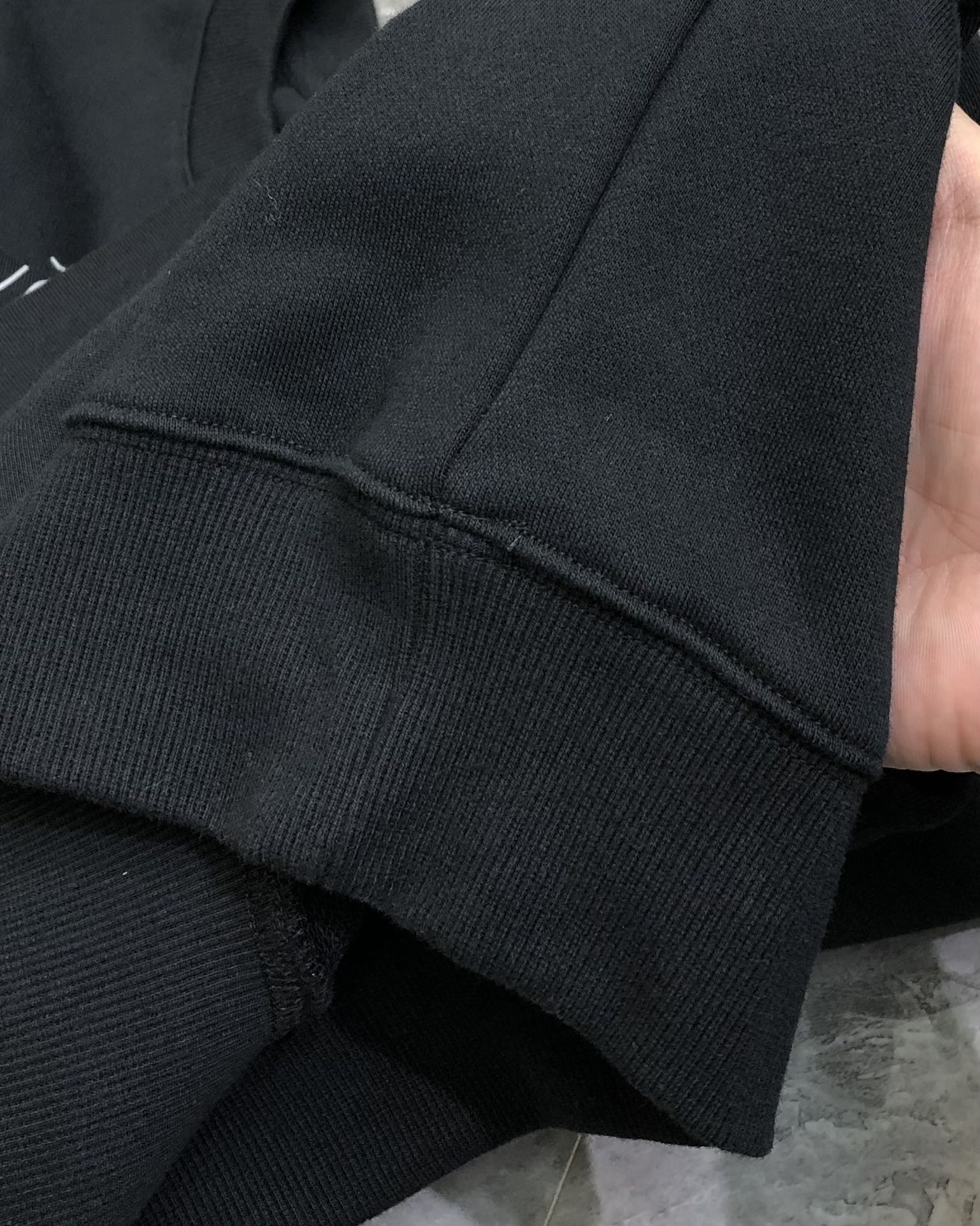 Givenchy Male Hoodie Cotton Black Loose Fit S-l-xl