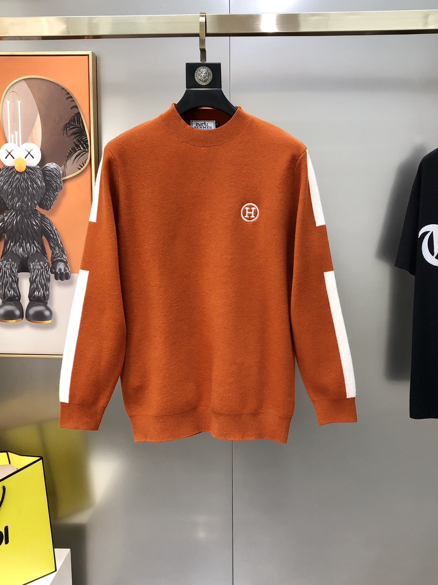 Hermès Male Basic Clothing Wool Black S-m-l-xl