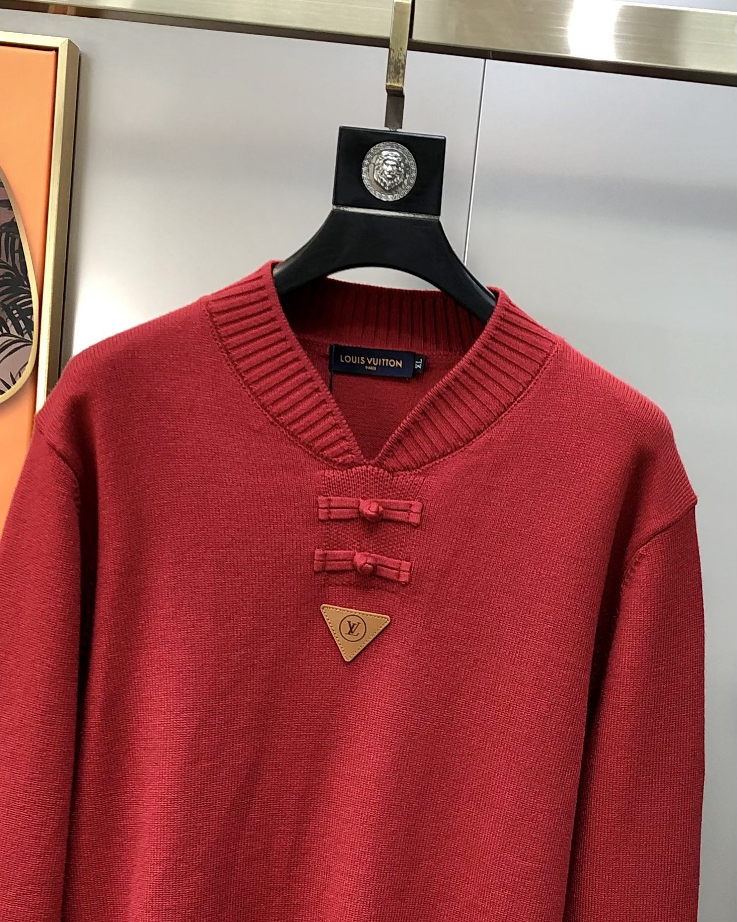 Louis Vuitton Male Basic Clothing Wool Red M-l-xl