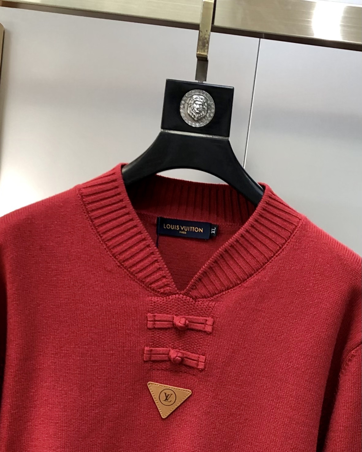 Louis Vuitton Male Basic Clothing Wool Red M-l-xl