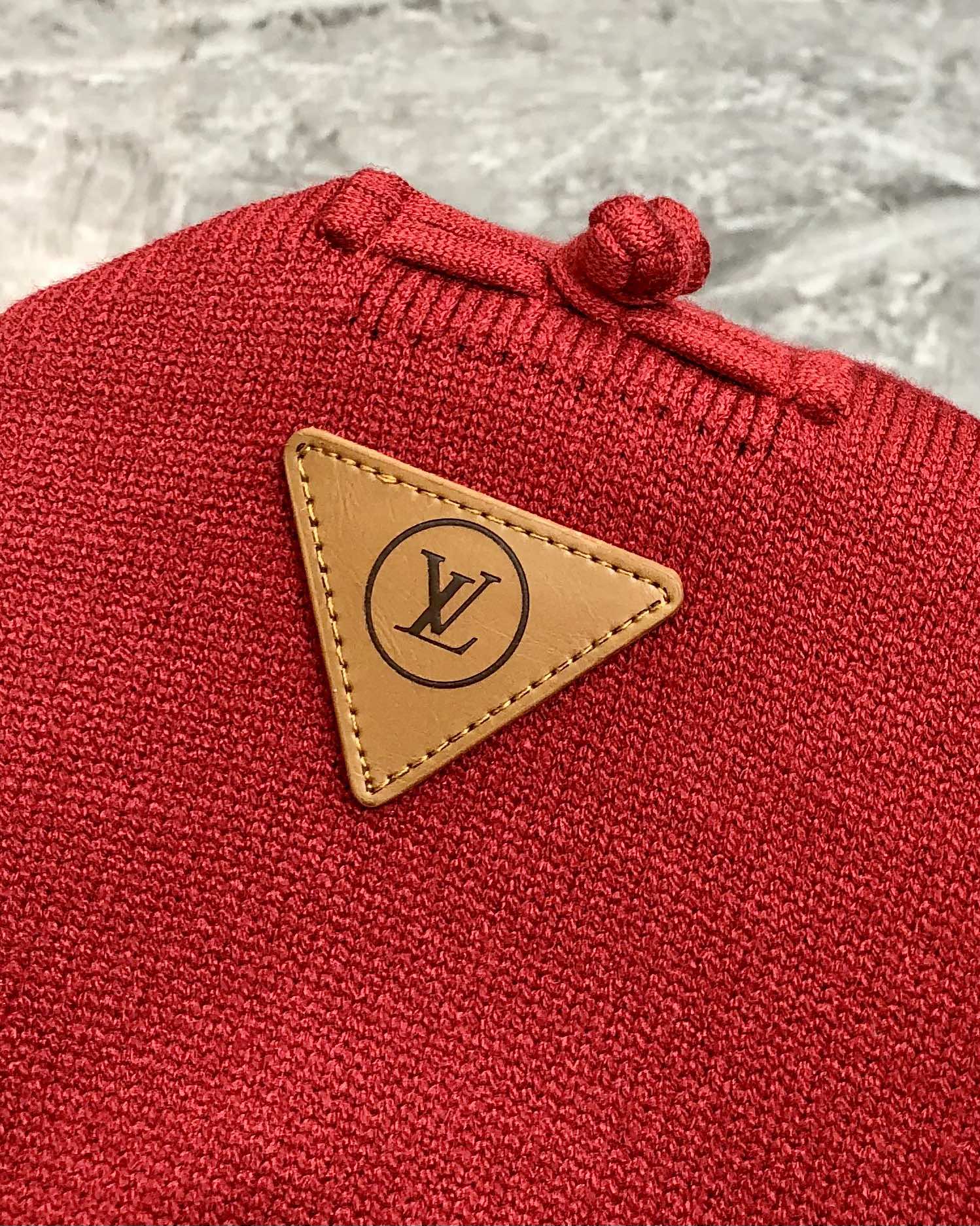 Louis Vuitton Male Basic Clothing Wool Red M-l-xl