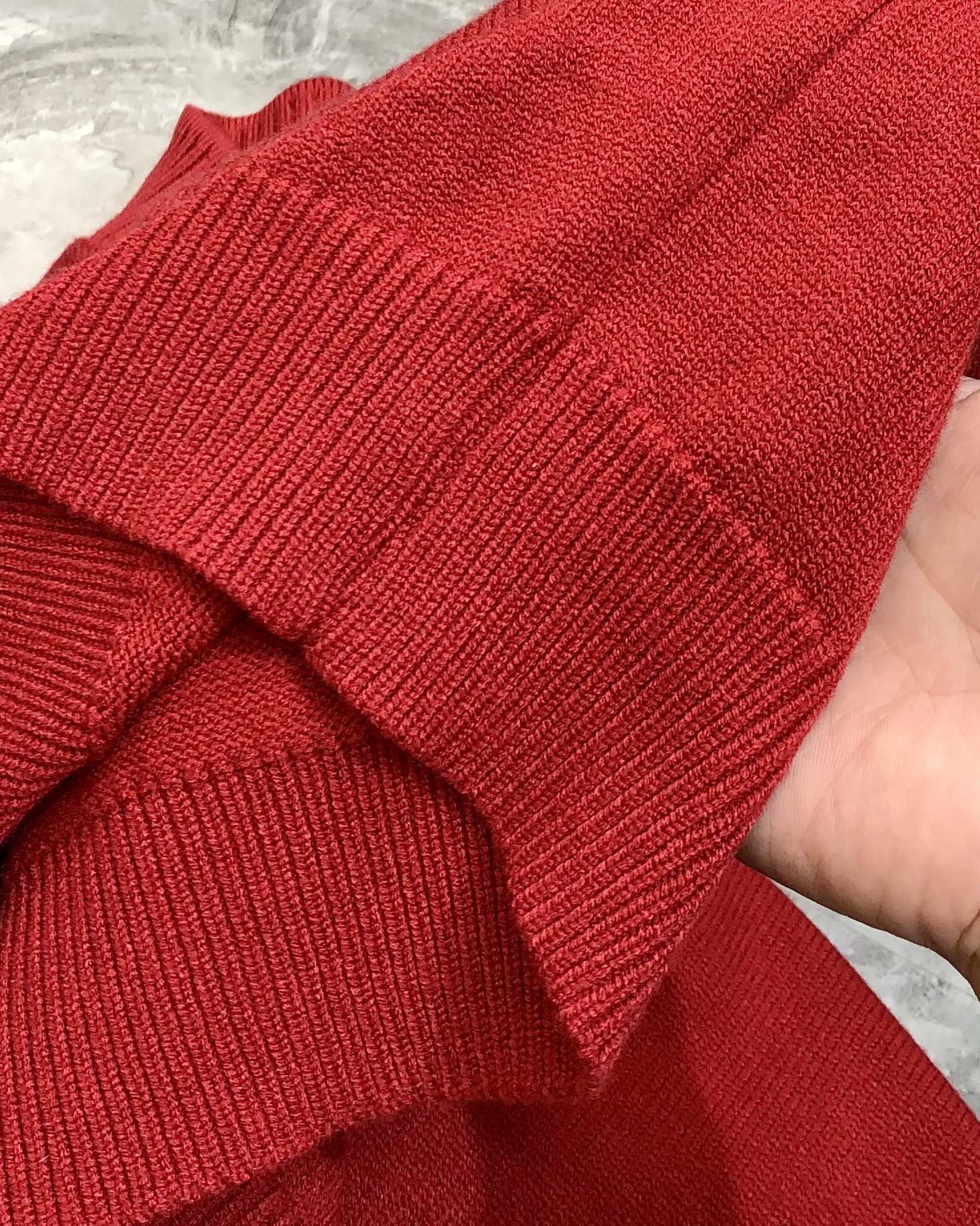 Louis Vuitton Male Basic Clothing Wool Red M-l-xl