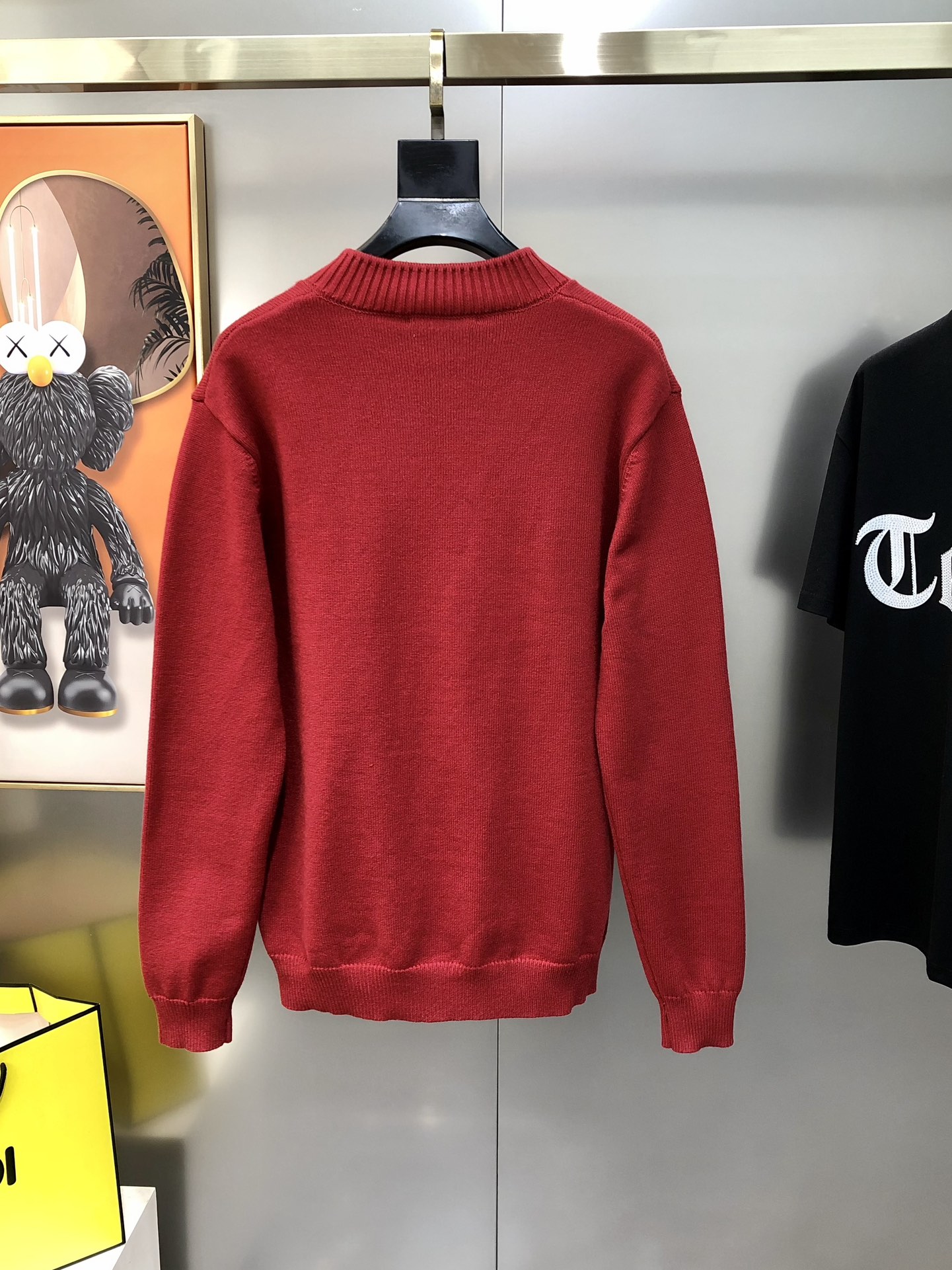 Louis Vuitton Male Basic Clothing Wool Red M-l-xl