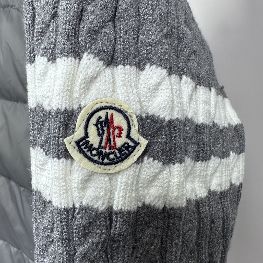 Moncler Male Down Jacket Wool Black Slim Fit S-m-l-xl