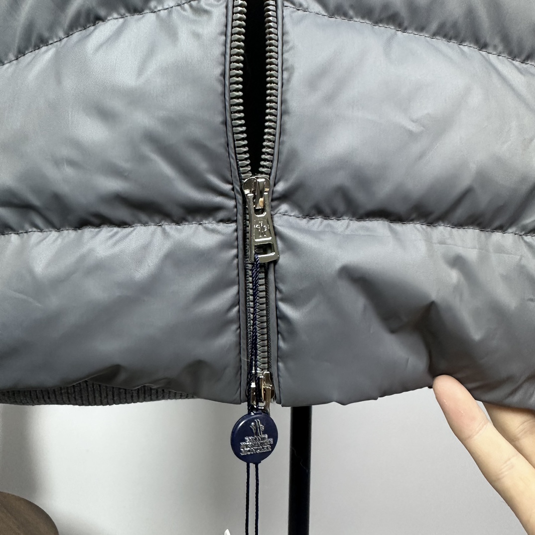 Moncler Male Down Jacket Wool Black Slim Fit S-m-l-xl