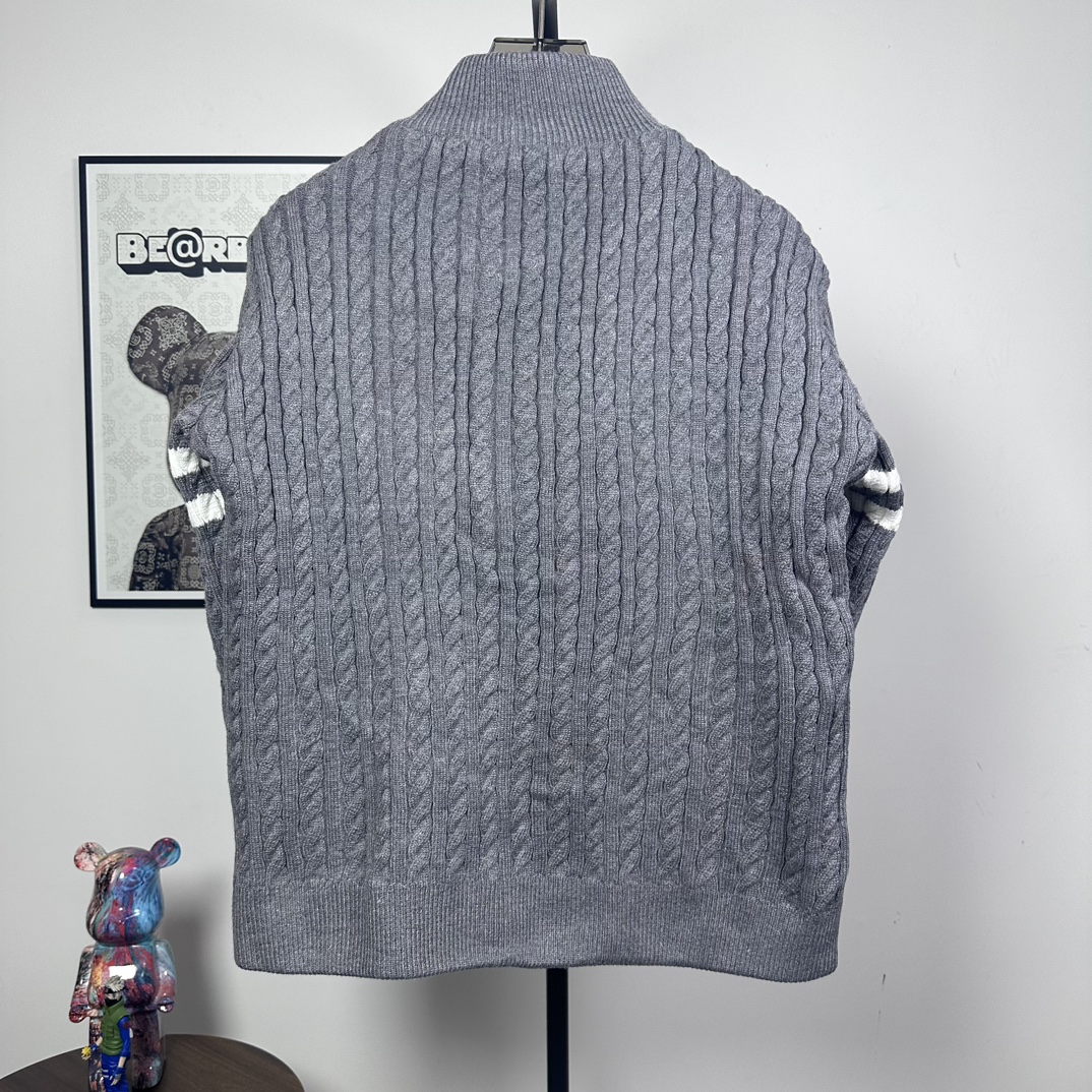 Moncler Male Down Jacket Wool Black Slim Fit S-m-l-xl