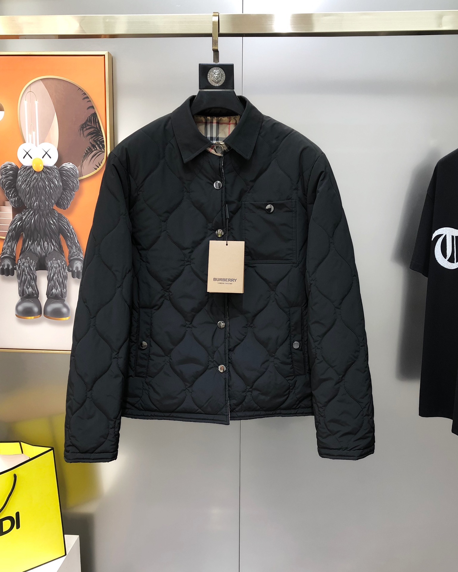 Burberry Male Jacket Cotton Black M-xl