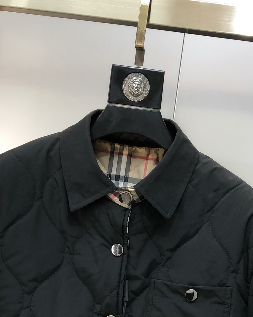 Burberry Male Jacket Cotton Black M-xl