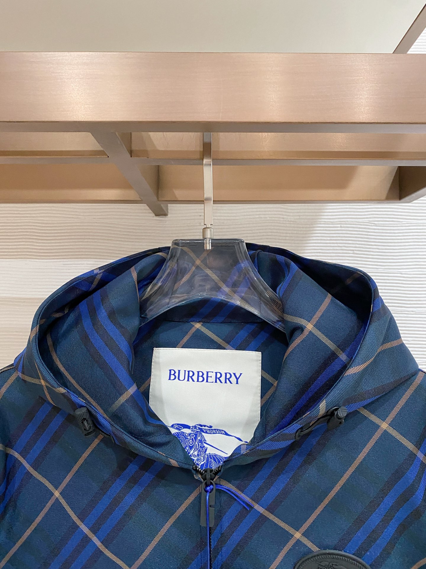 Burberry Jacket Blue Hooded