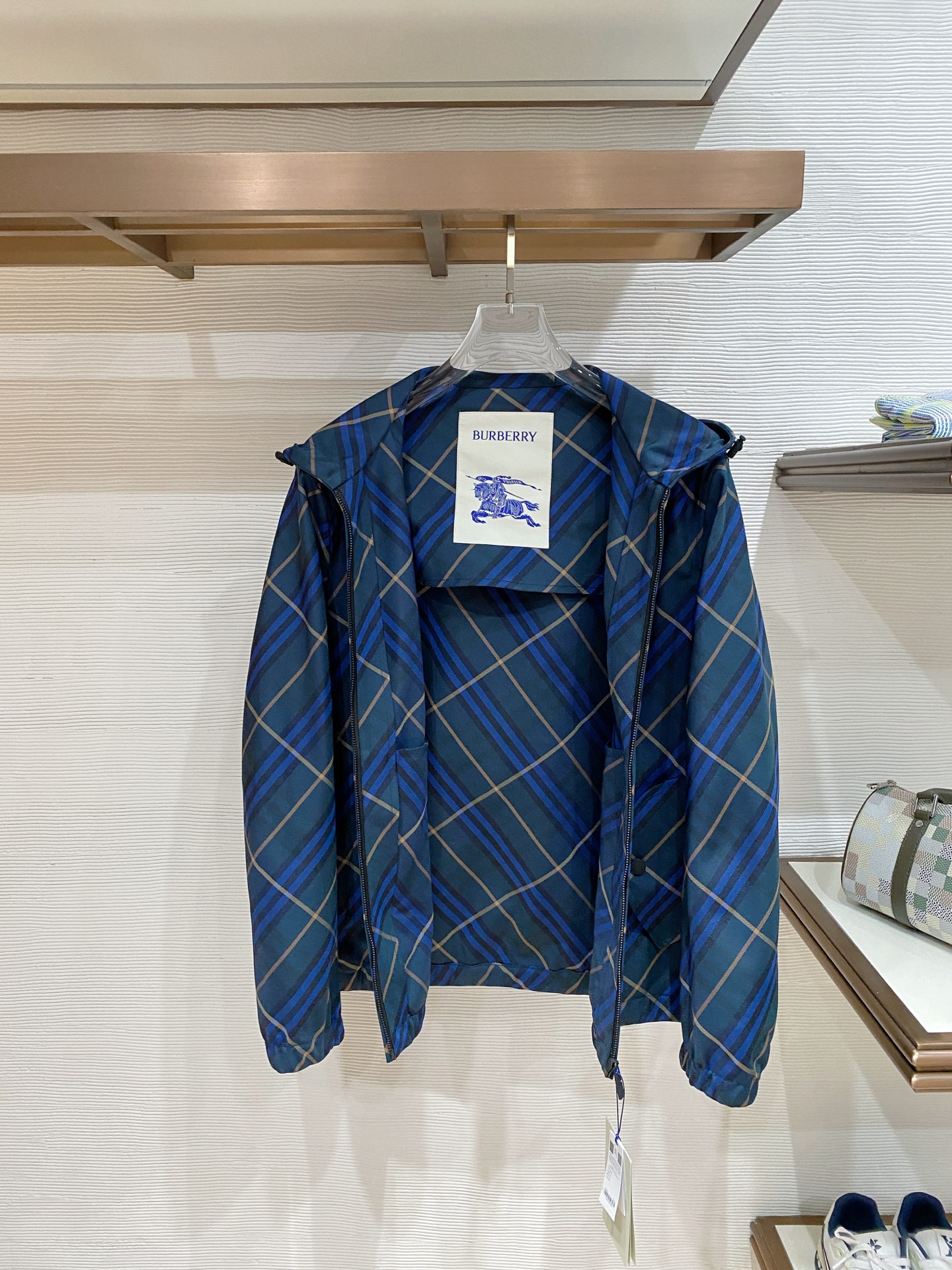 Burberry Jacket Blue Hooded