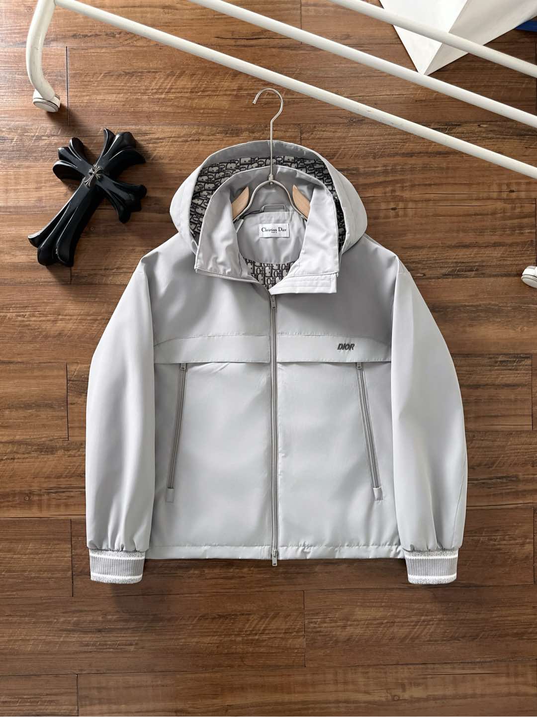 Dior Jacket Blue Hooded S