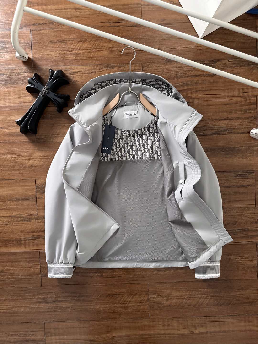 Dior Jacket Blue Hooded S