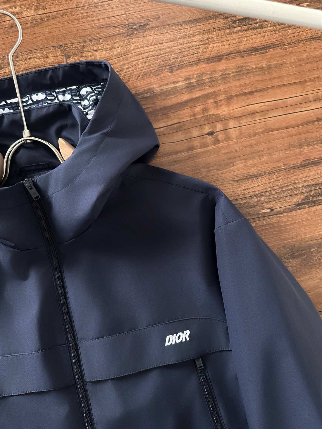Dior Jacket Blue Hooded S