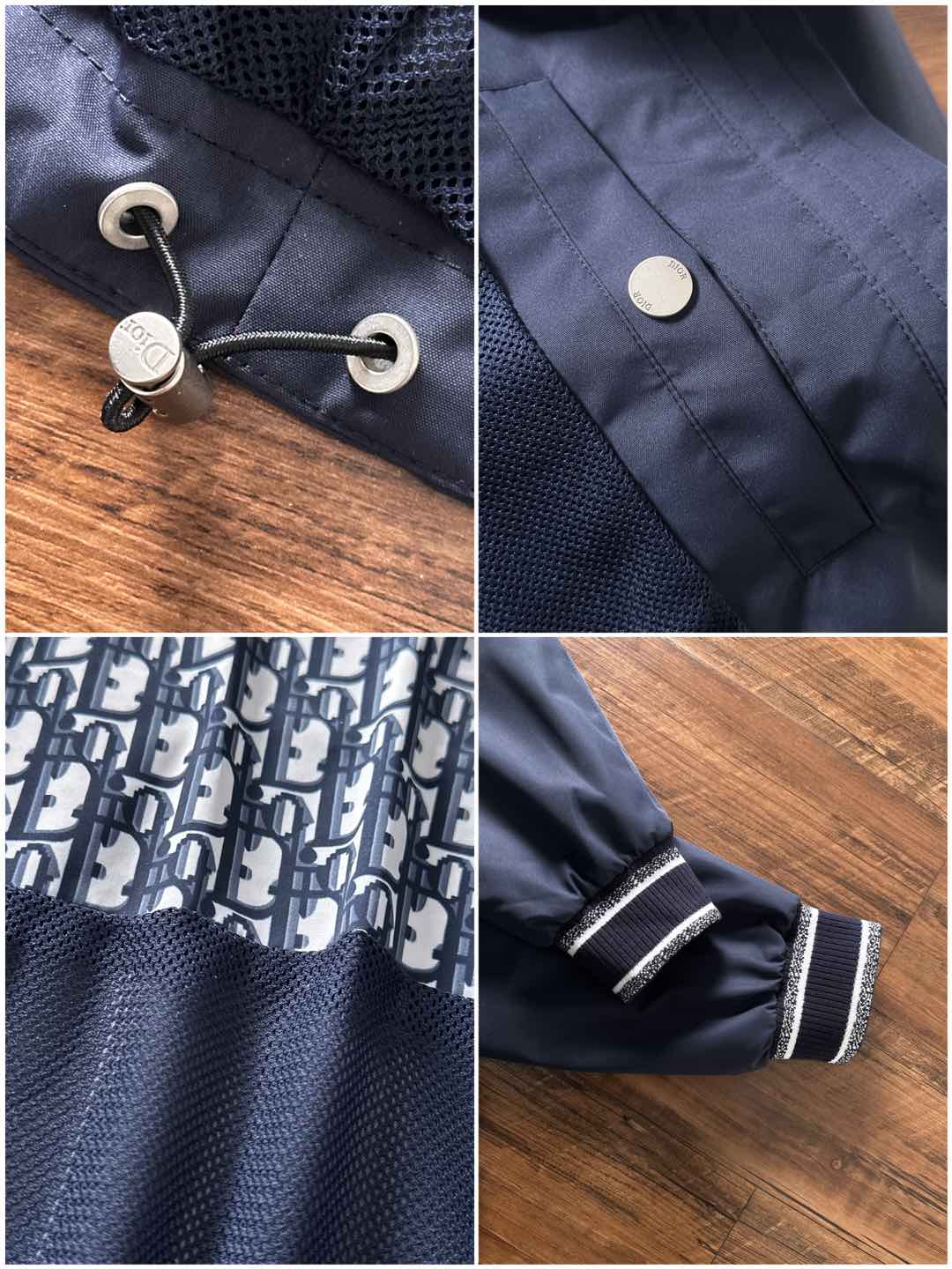 Dior Jacket Blue Hooded S