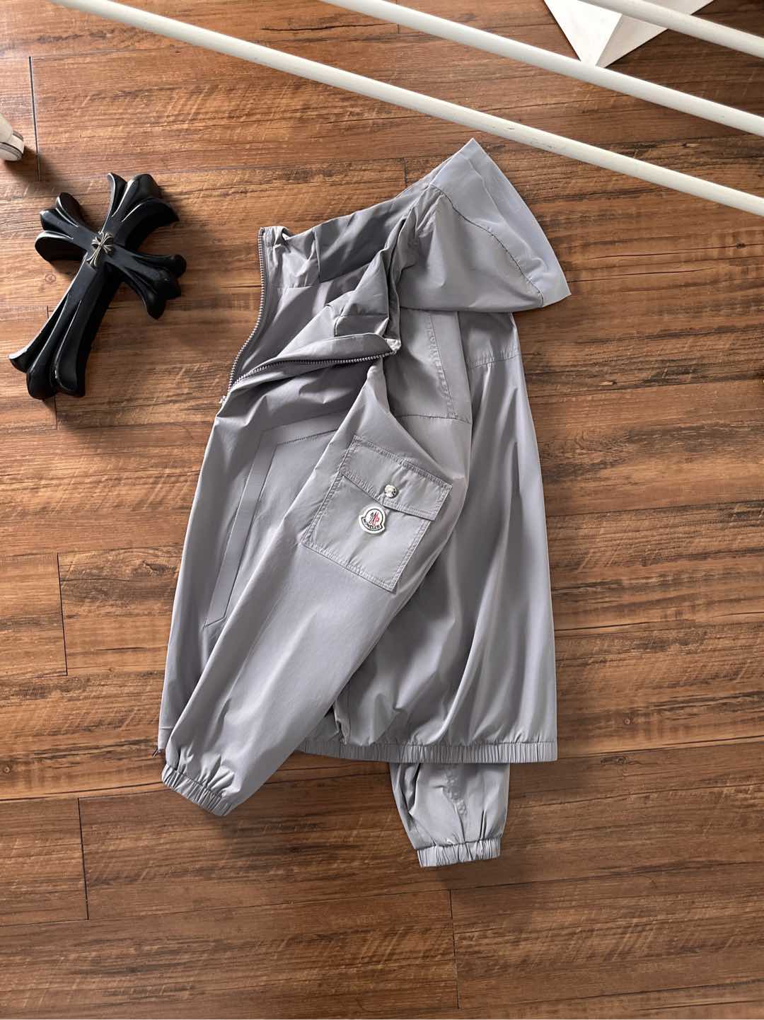 Moncler Jacket Black Hooded S-m-l