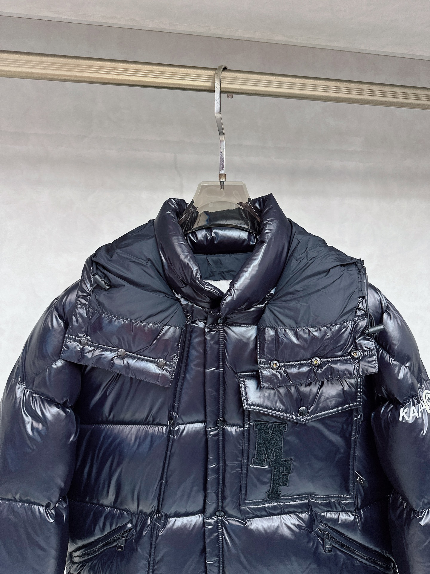 Moncler Male Down Jacket White Duck Down Hooded M-l
