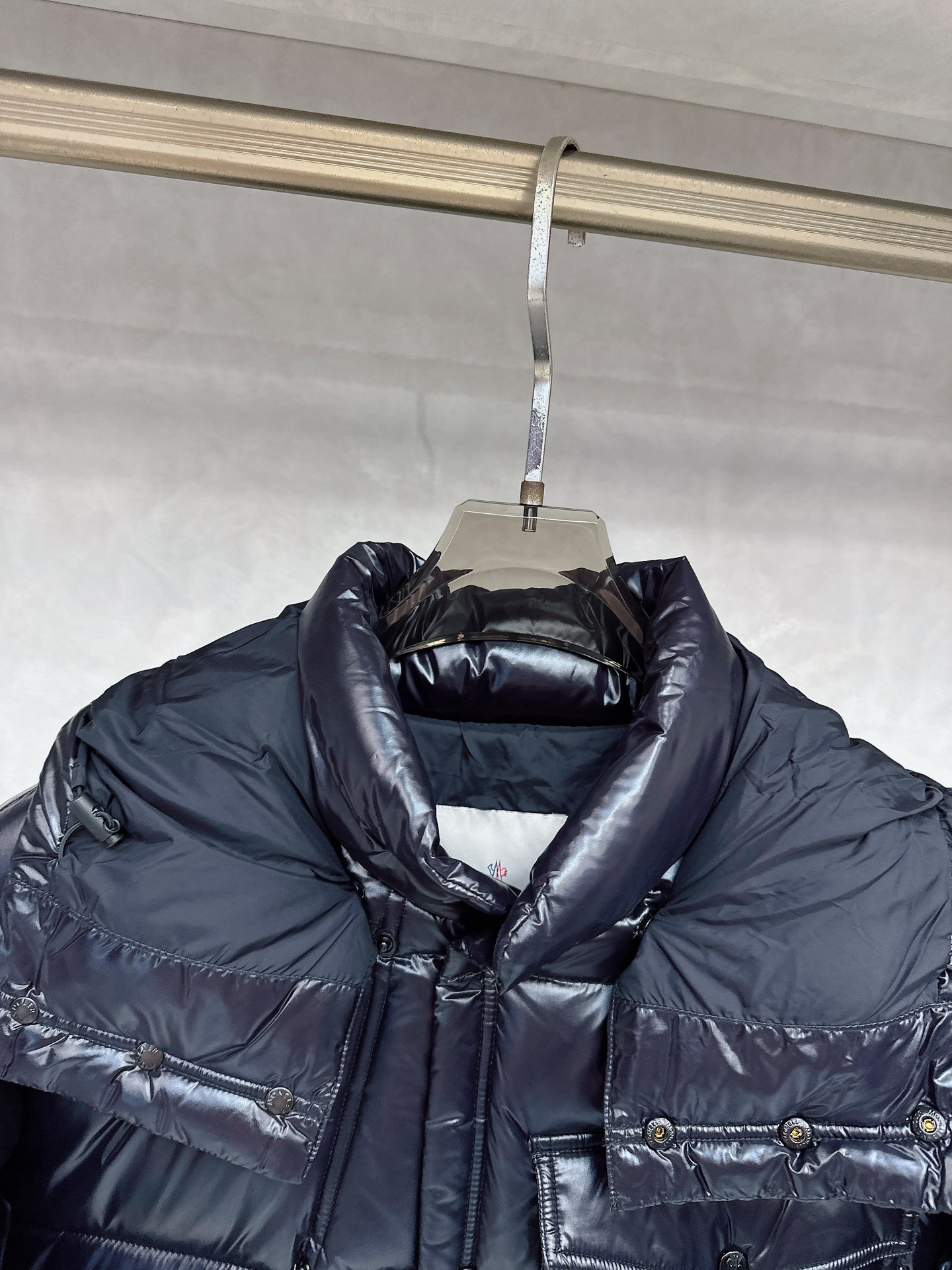 Moncler Male Down Jacket White Duck Down Hooded M-l