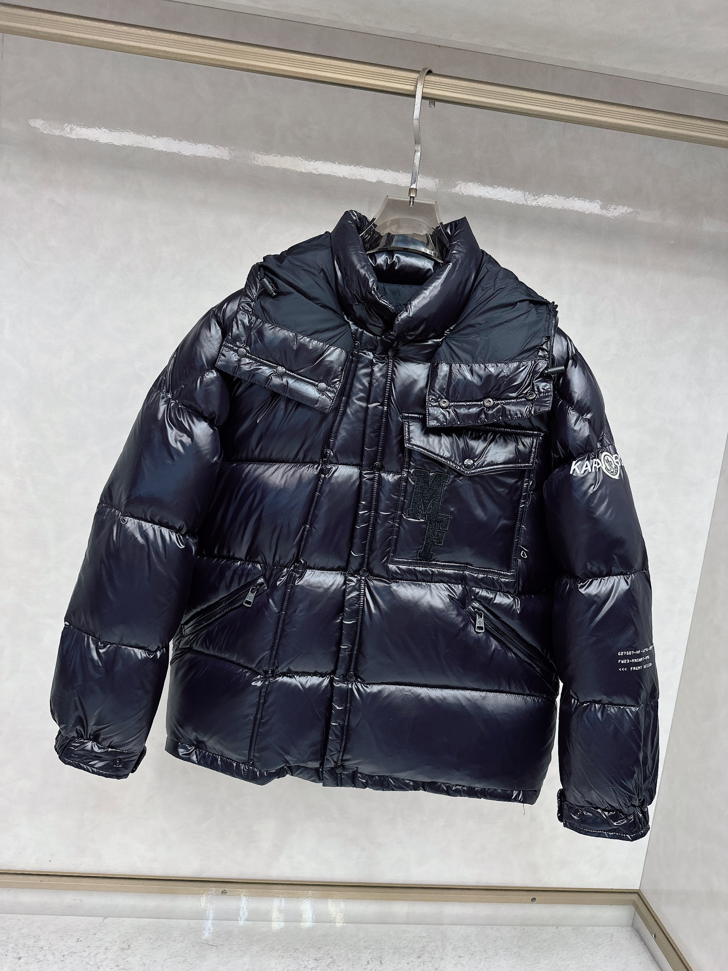 Moncler Male Down Jacket White Duck Down Hooded M-l
