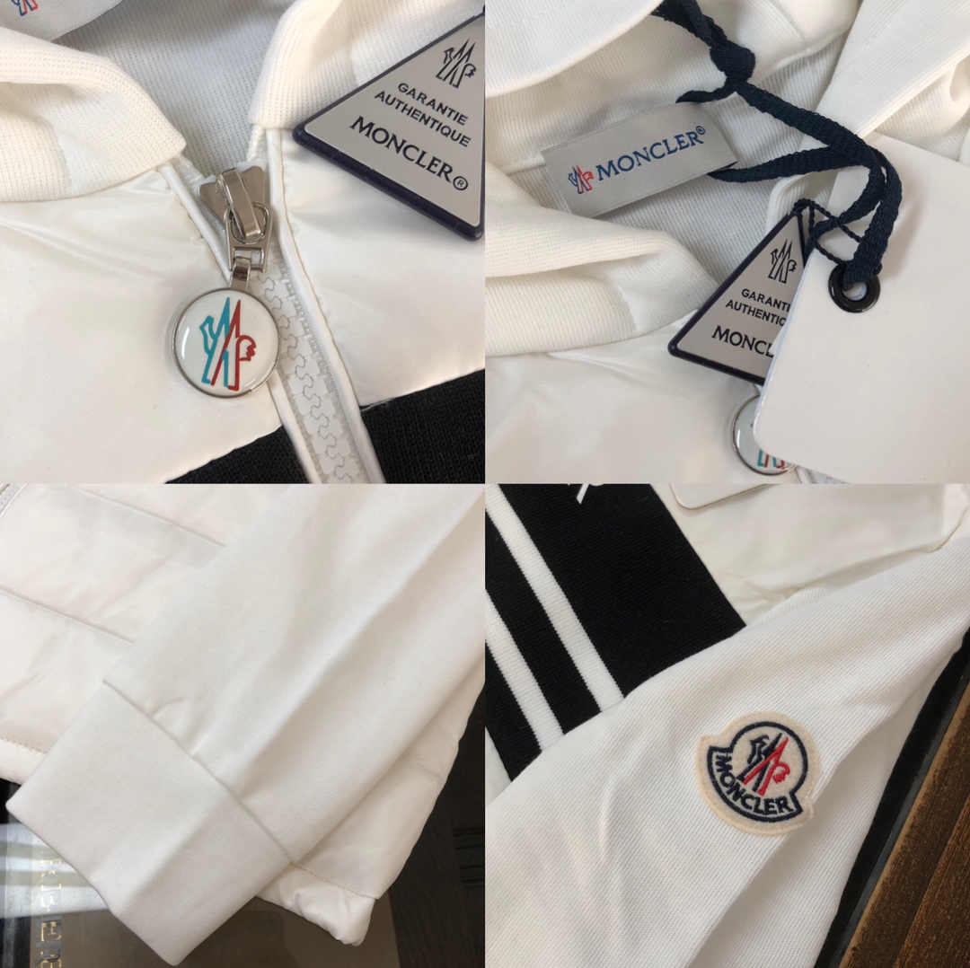 Moncler Jacket Wool Black Hooded M-l-xl