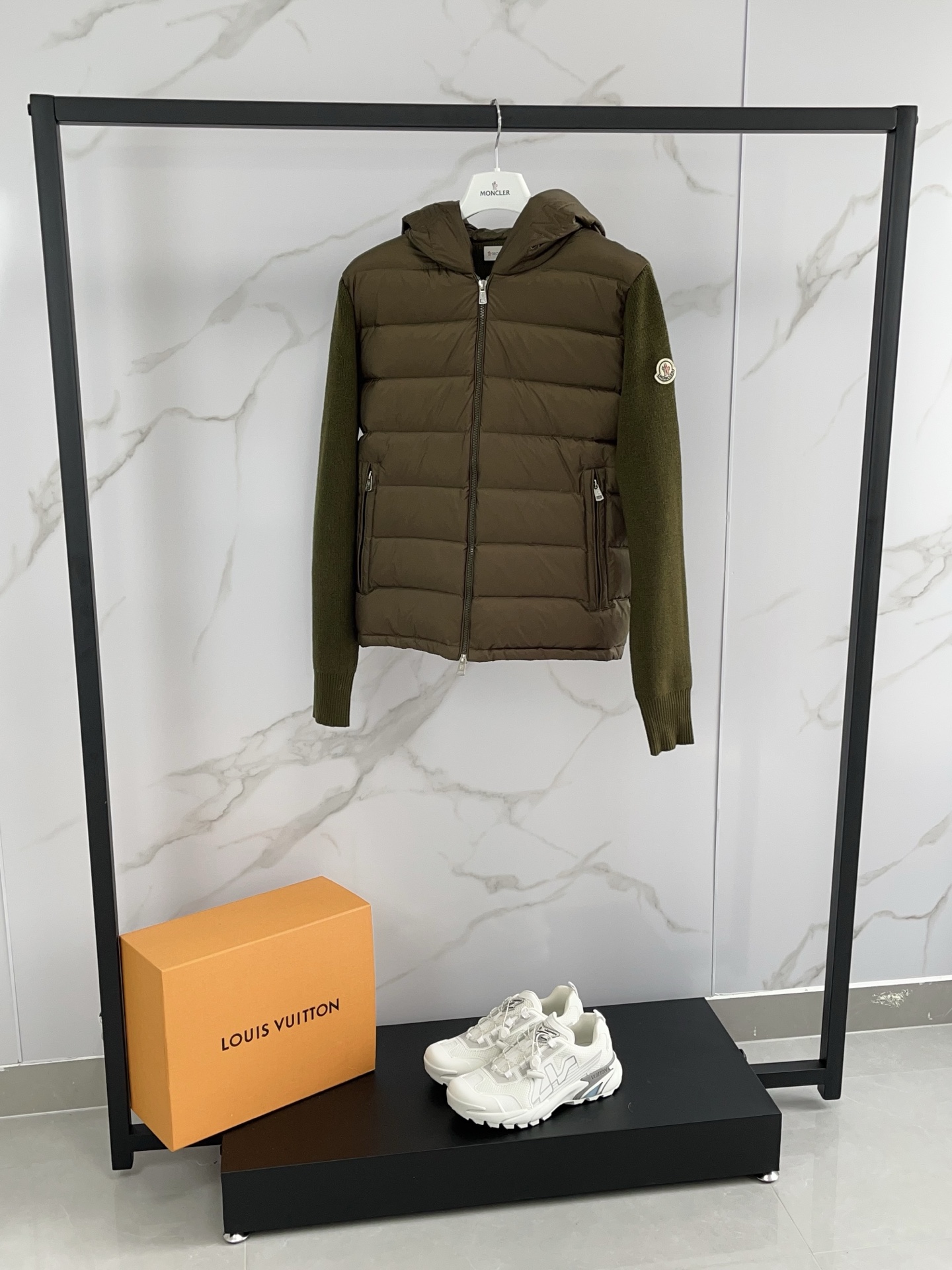 Moncler Hoodie Wool Black Hooded M-l-xl