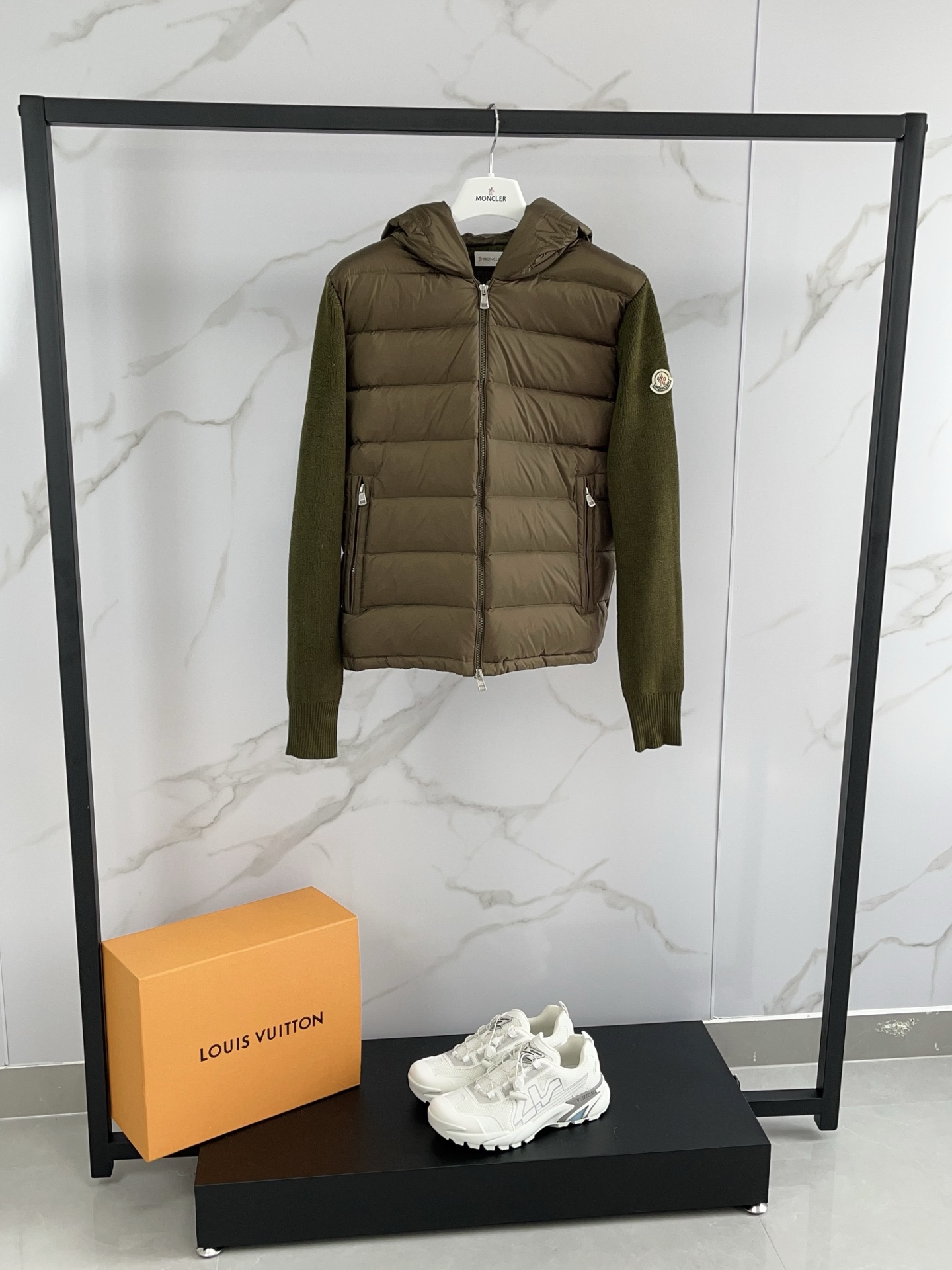 Moncler Hoodie Wool Black Hooded M-l-xl