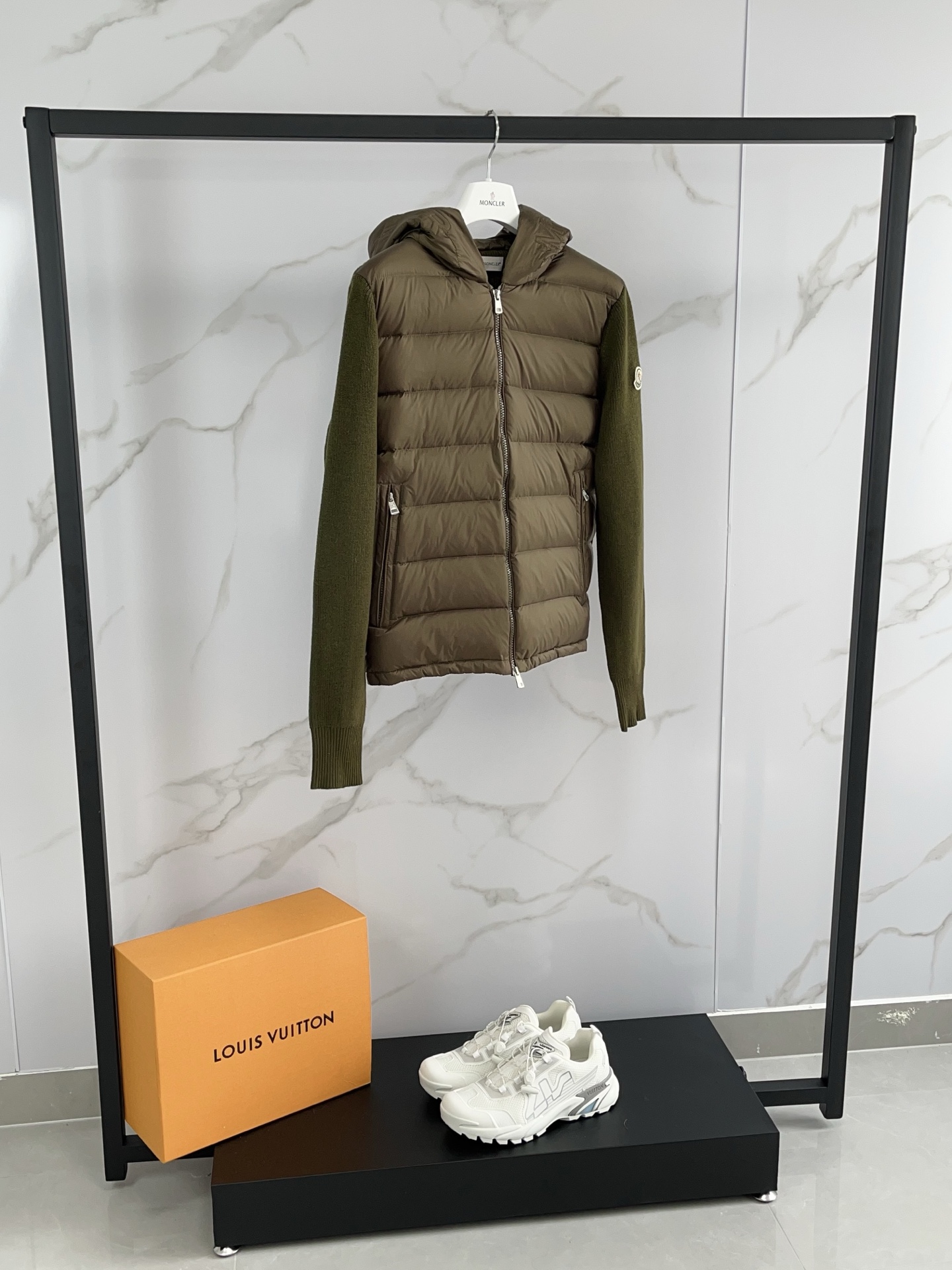 Moncler Hoodie Wool Black Hooded M-l-xl