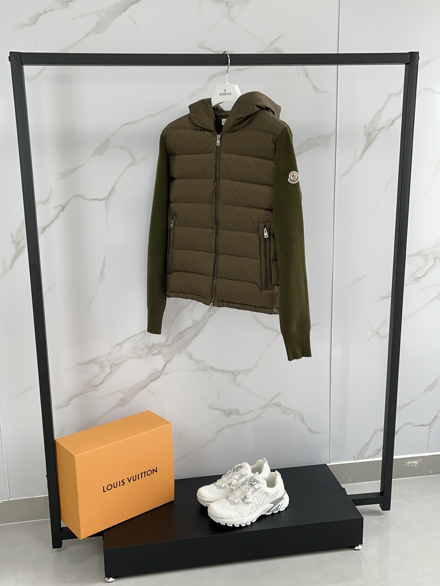 Moncler Hoodie Wool Black Hooded M-l-xl