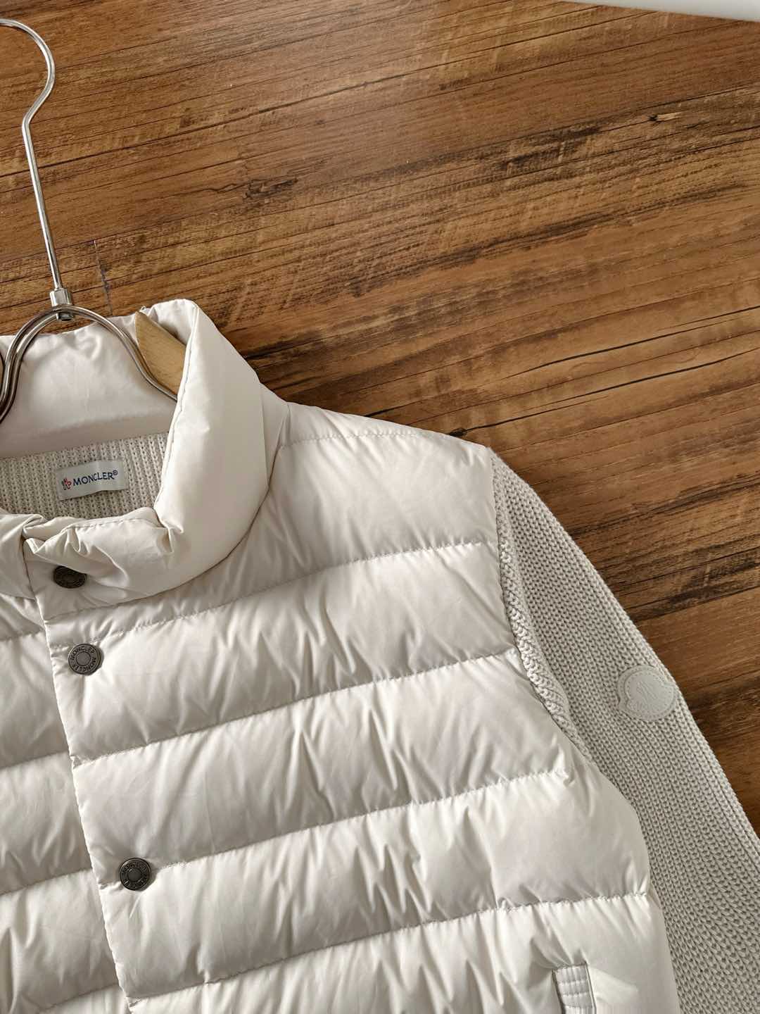 Moncler Down Jacket Knitted Black M-l