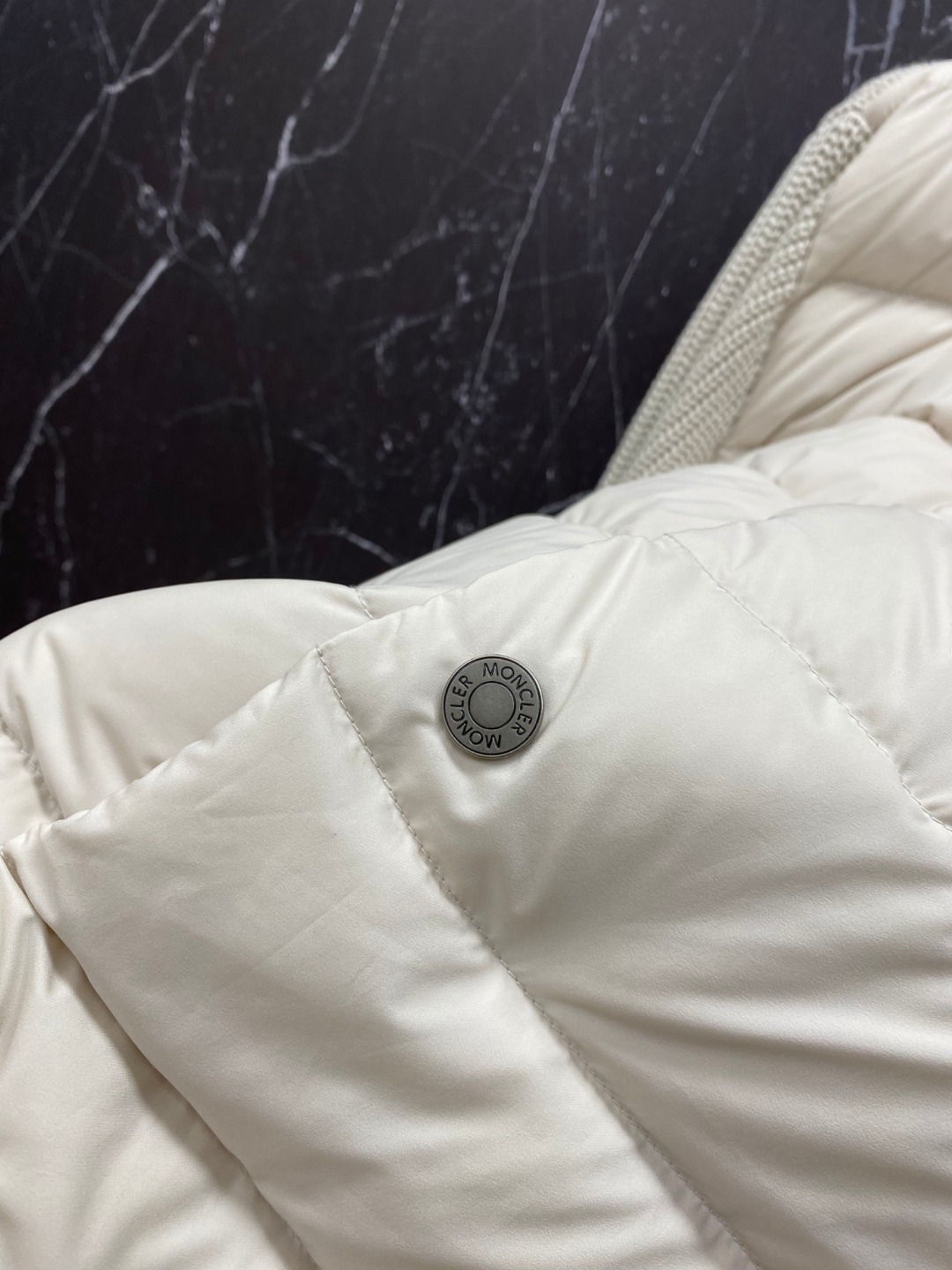 Moncler Down Jacket Knitted Black M-l