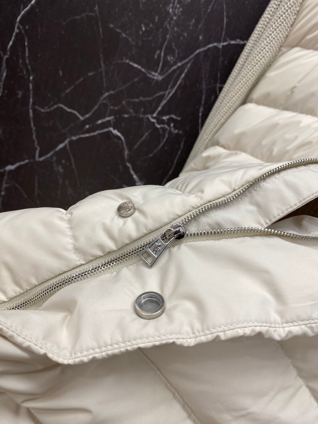 Moncler Down Jacket Knitted Black M-l