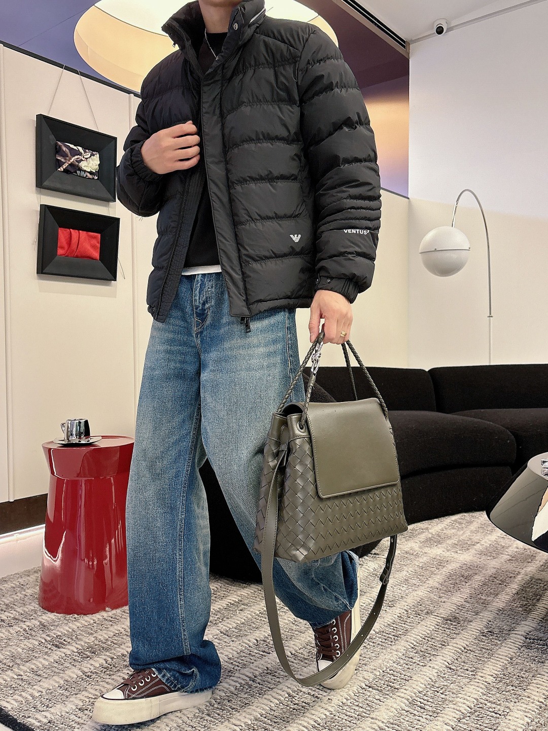 Armani Down Jacket White Duck Down M-56