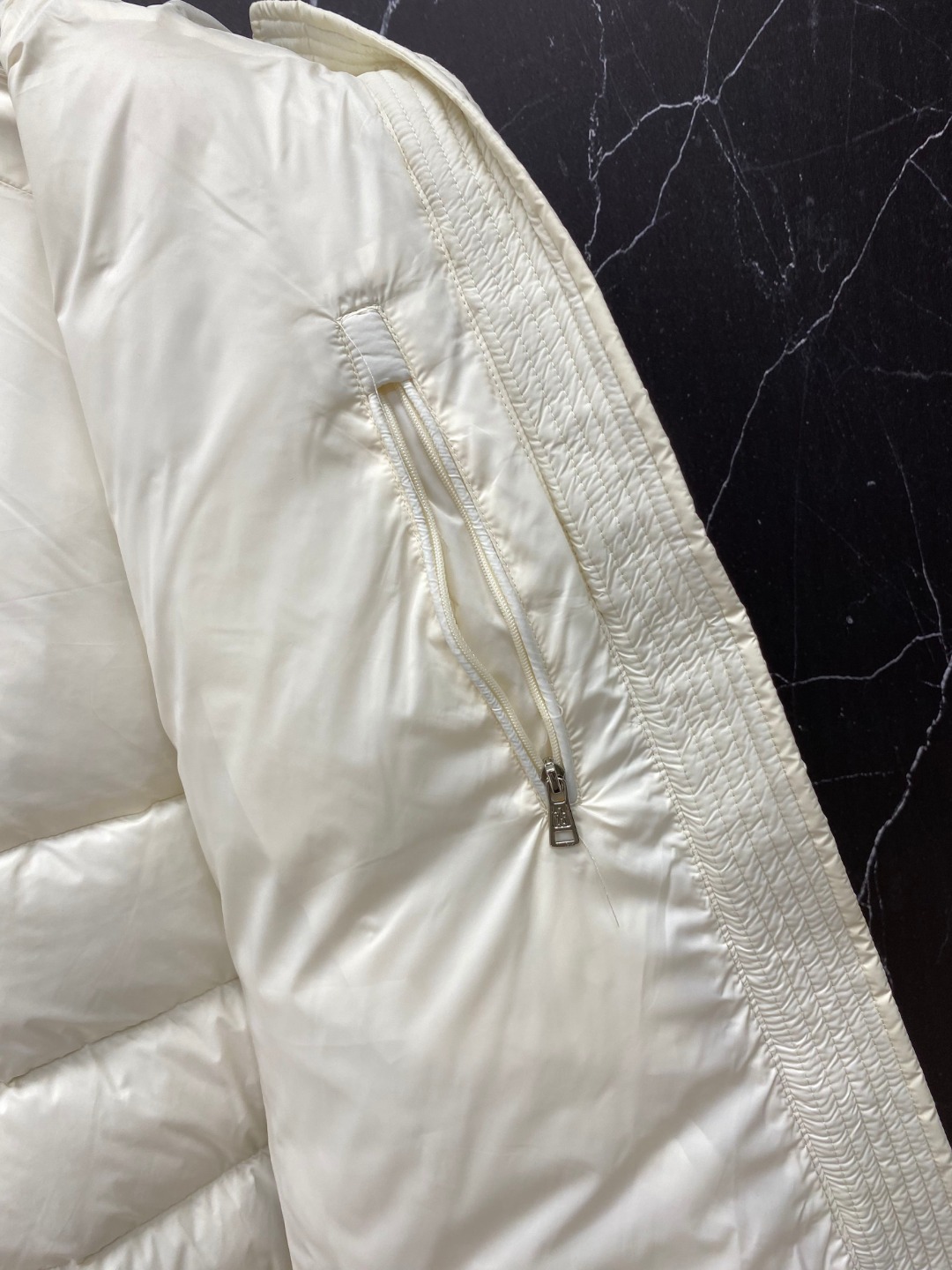 Moncler Down Jacket Knitted Black Hooded M-l