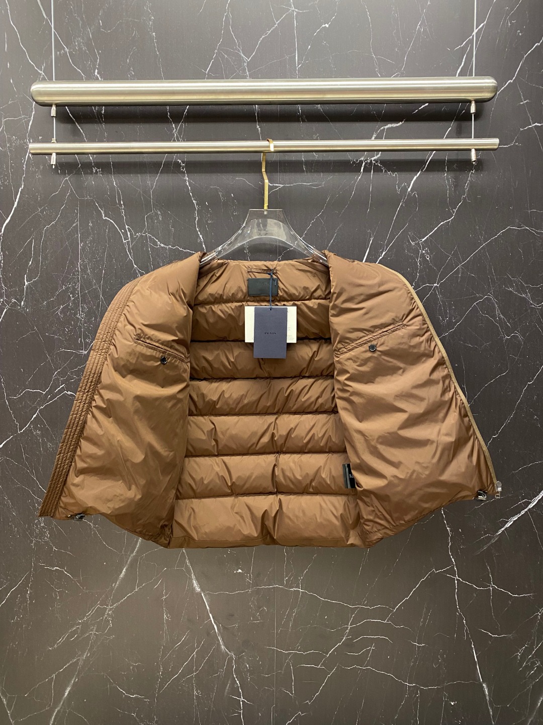Prada Down Vest White Duck Down 56