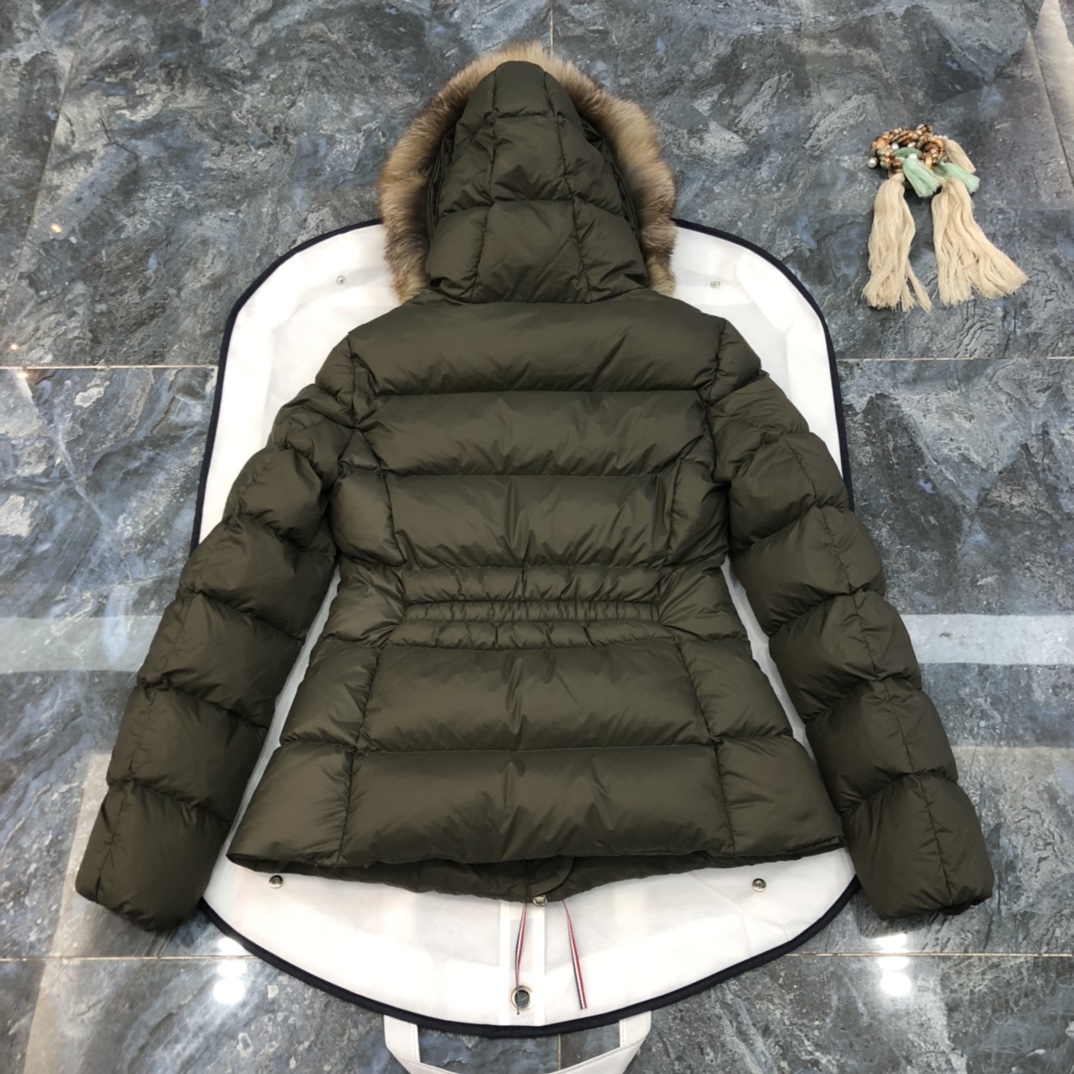Moncler Down Jacket Black Hooded M-l