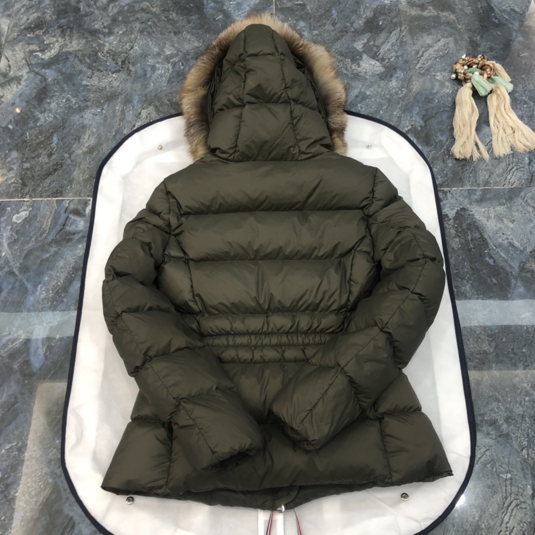 Moncler Down Jacket Black Hooded M-l