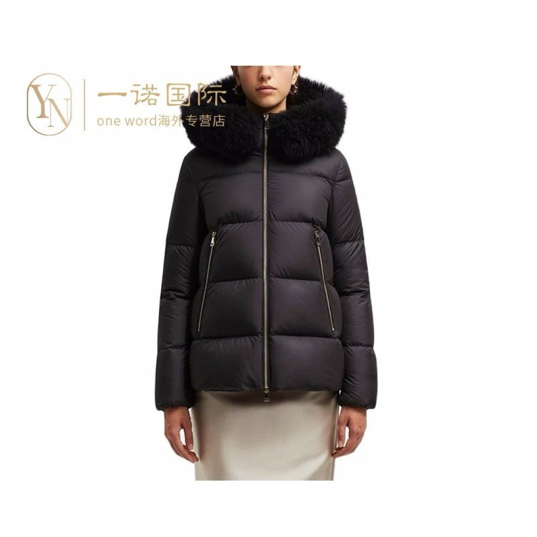 Moncler Female Down Jacket Black M-l