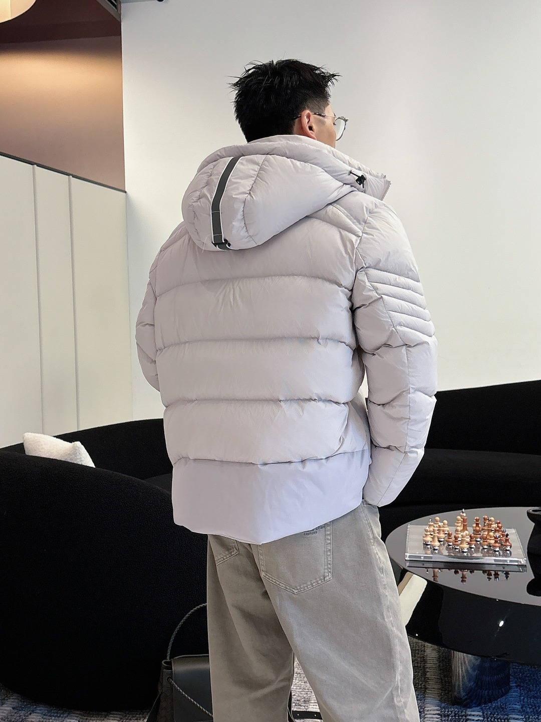 Canada Goose Couple Down Jacket Black Hooded S-l