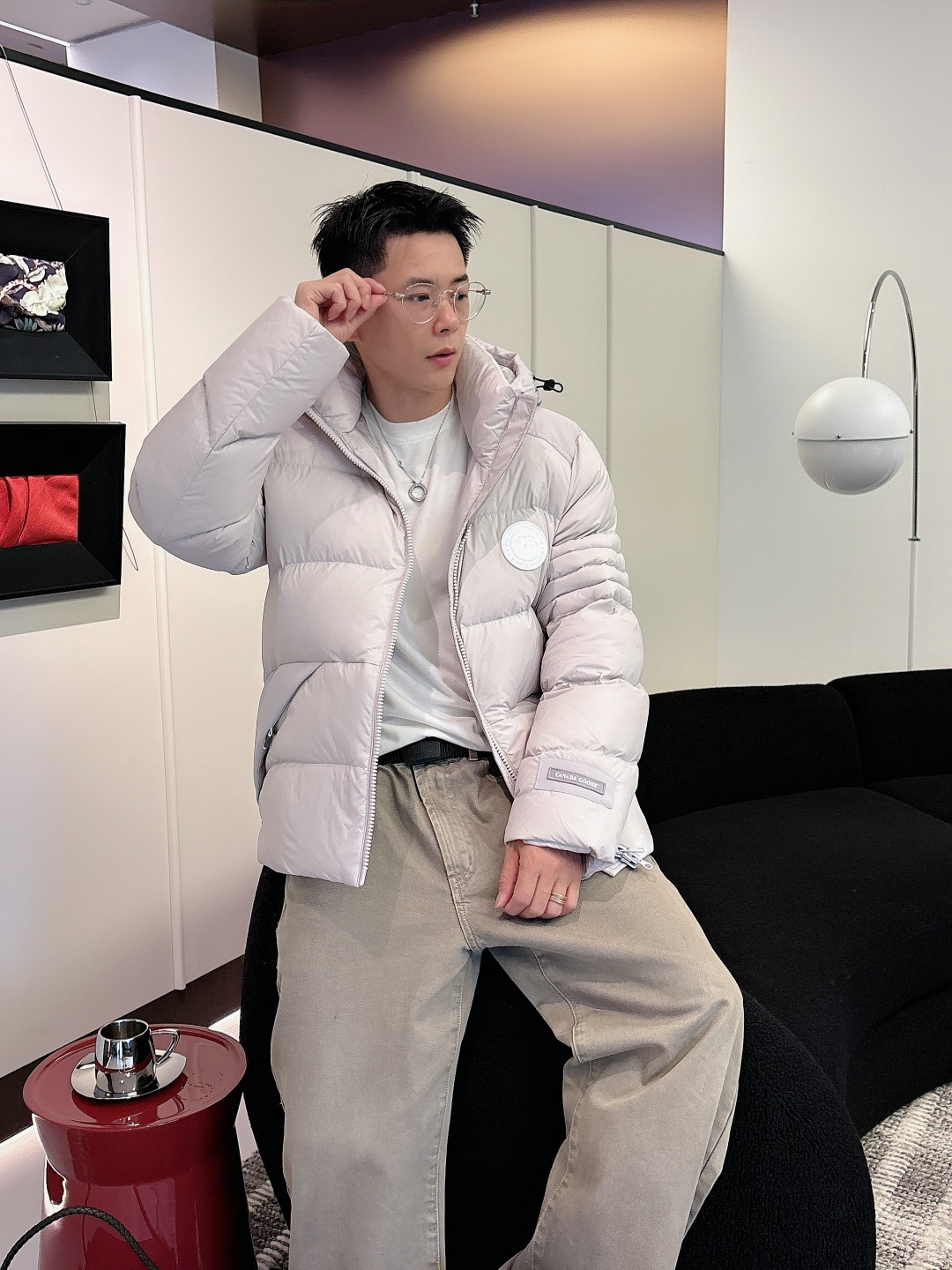 Canada Goose Couple Down Jacket Black Hooded S-l