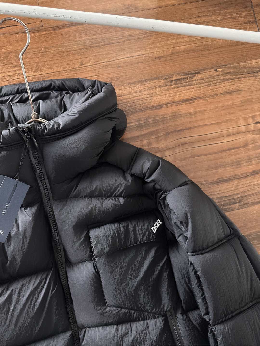 Dior Down Jacket White Duck Down Black L