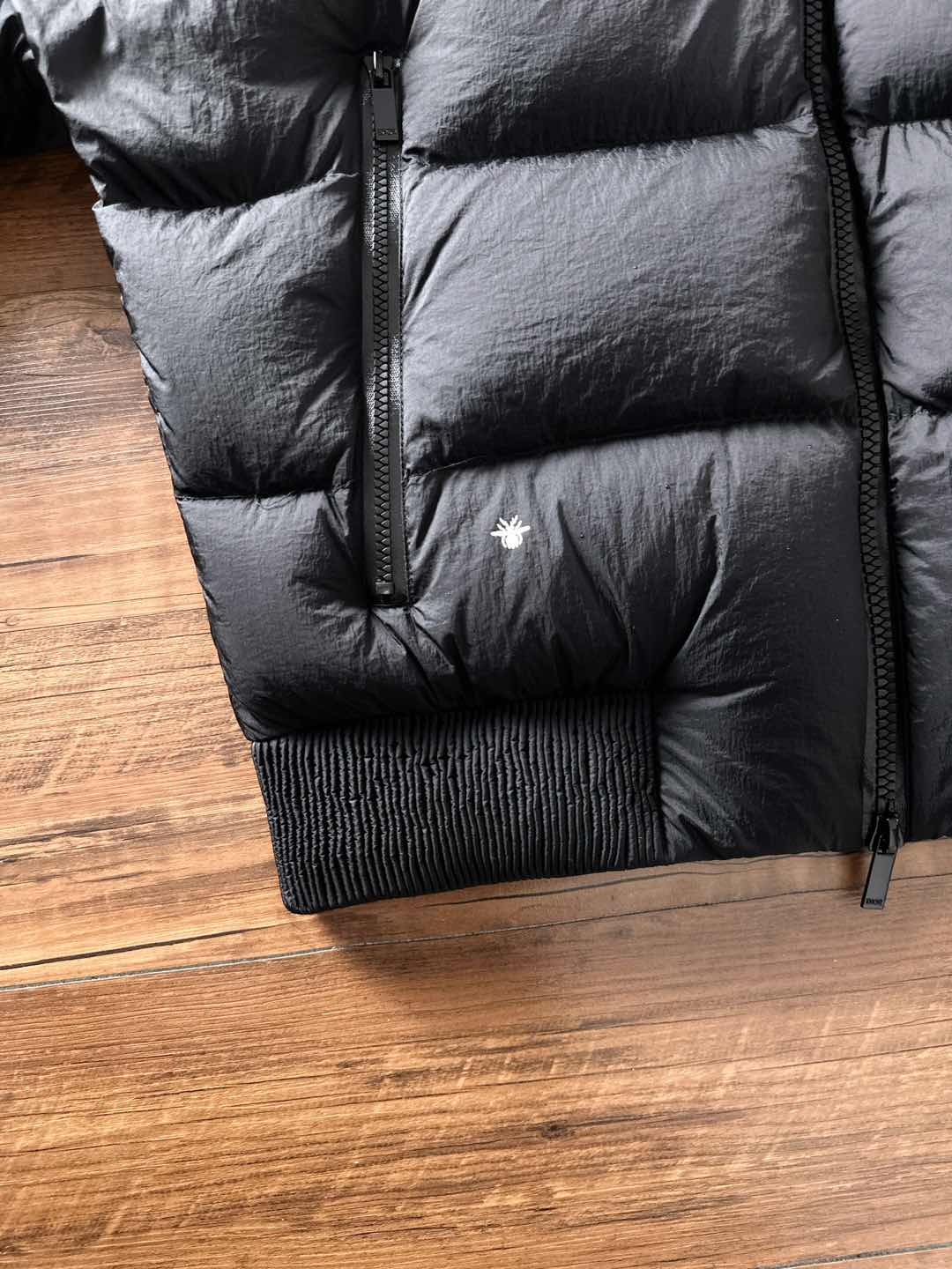 Dior Down Jacket White Duck Down Black L