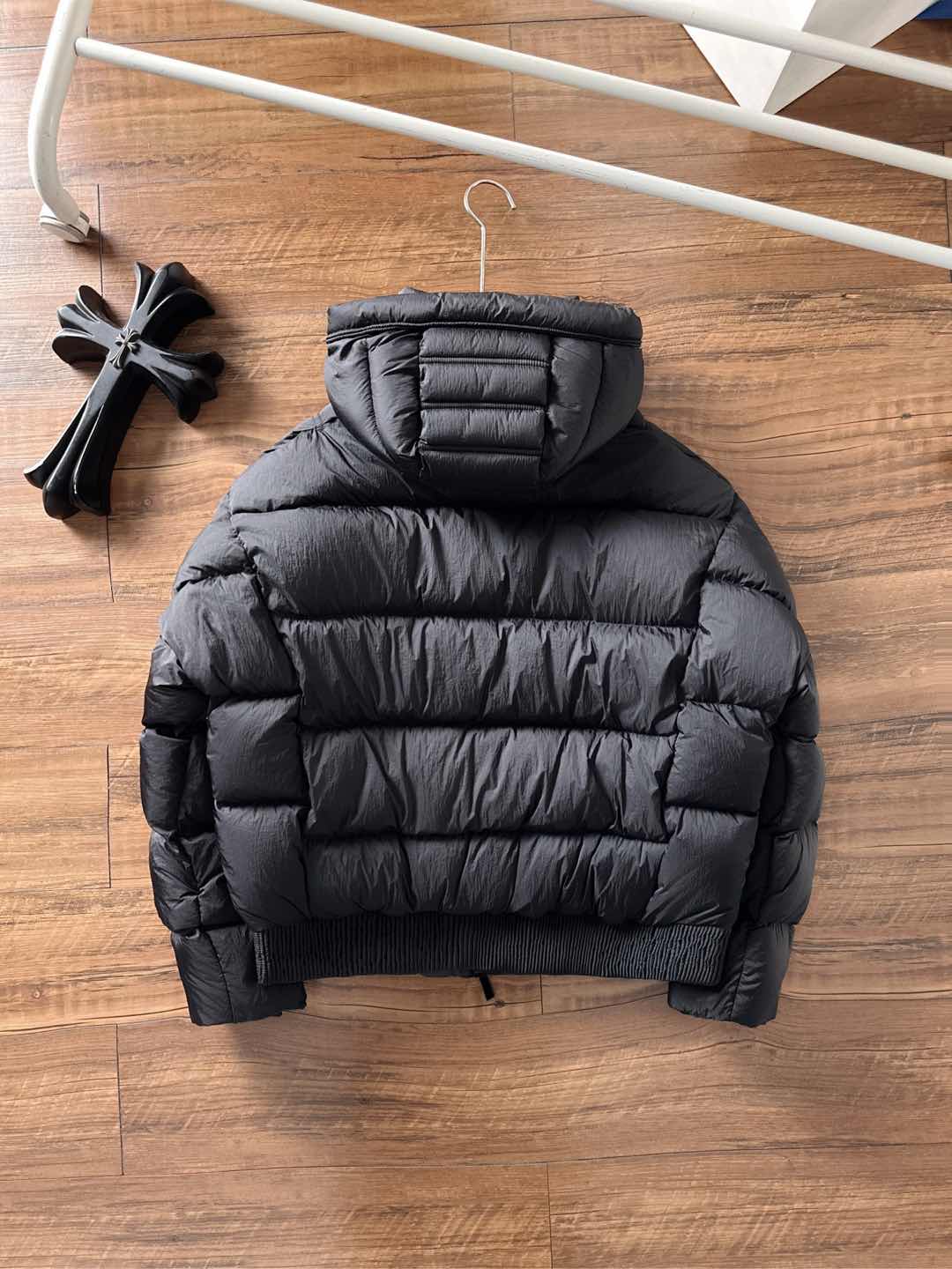 Dior Down Jacket White Duck Down Black L