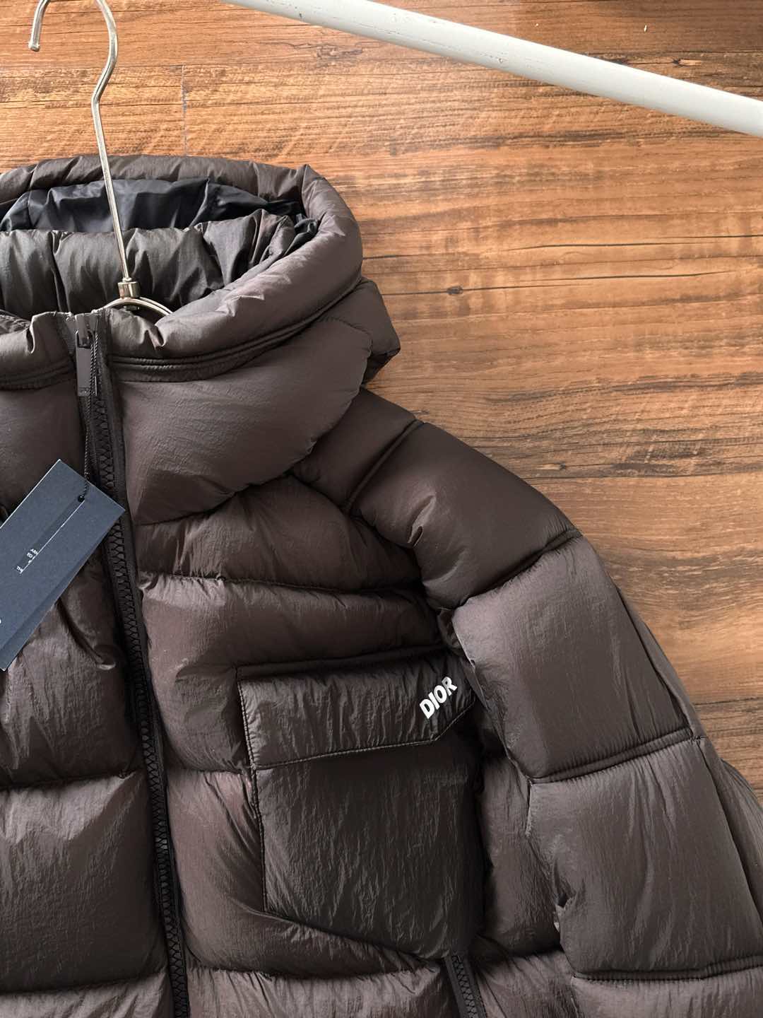 Dior Down Jacket White Duck Down Black L
