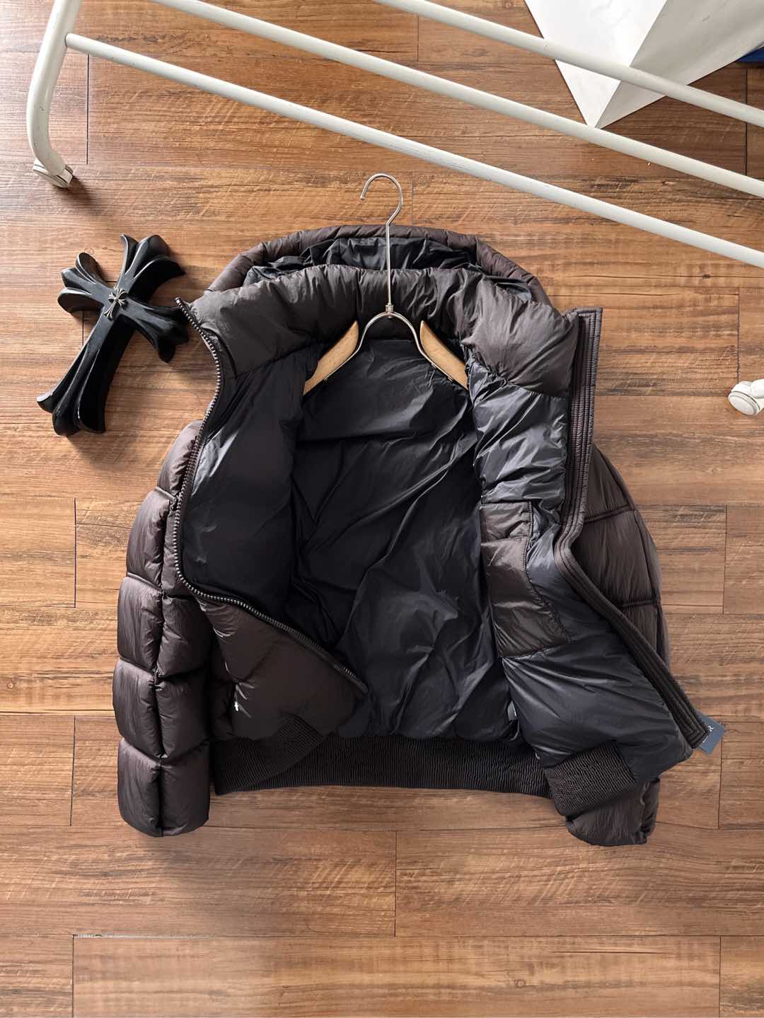 Dior Down Jacket White Duck Down Black L