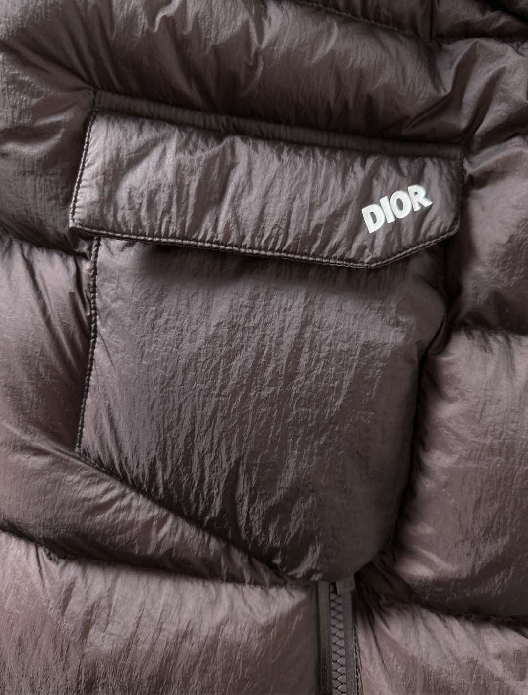 Dior Down Jacket White Duck Down Black L